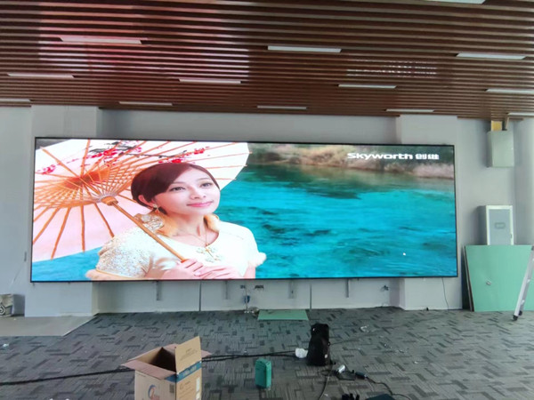 涞源P1.53led小间距屏安装案例